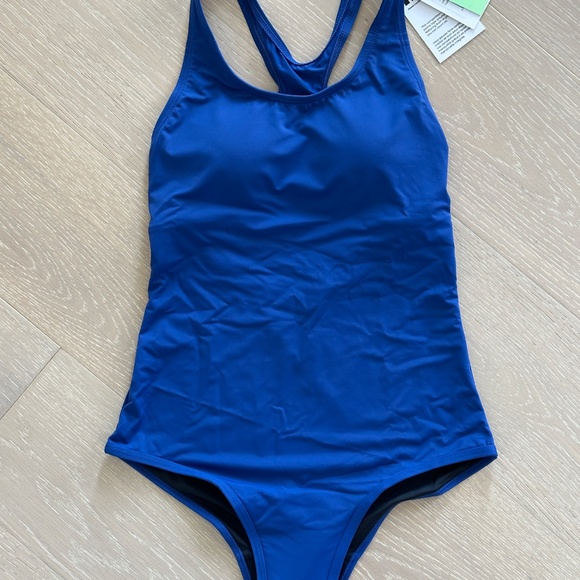 NEW Knix TEEN PERIOD Swim Sport One-Piece SWIMSUIT, Size SMALL, Shady Blue - Picture 4 of 6
